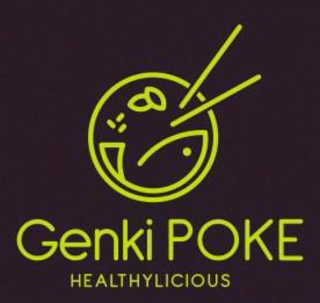 GENKI POKE HEALTHYLICIOUS logo