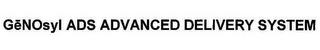 GENOSYL ADS ADVANCED DELIVERY SYSTEM logo