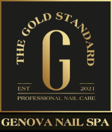GENOVA NAIL SPA G THE GOLD STANDARD EST 2021 PROFESSIONAL NAIL CARE logo