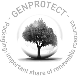 GENPROTECT PACKAGING: IMPORTANT SHARE OF RENEWABLE RESOURCES logo