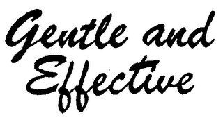 GENTLE AND EFFECTIVE logo