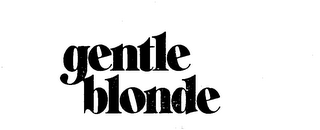 GENTLE BLONDE logo