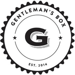 GENTLEMAN'S BOX, G, EST. 2014 logo