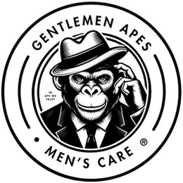 GENTLEMEN APES MEN'S CARE IN APE WE TRUST logo