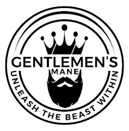 GENTLEMEN'S MANE UNLEASH THE BEAST WITHIN logo