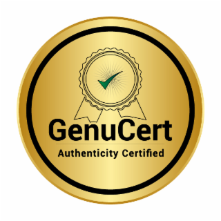GENUCERT AUTHENTICITY CERTIFIED logo