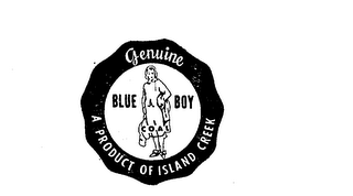 GENUINE BLUE BOY A PRODUCT OF ISLAND CREEK logo