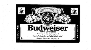 GENUINE BUDWEISER KING OF BEERS logo