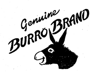 GENUINE BURRO BRAND logo