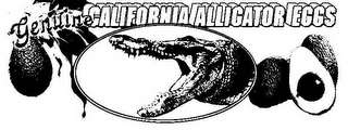 GENUINE CALIFORNIA ALLIGATOR EGGS logo