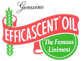 GENUINE EFFICASCENT* OIL THE FAMOUS LINIMENT logo