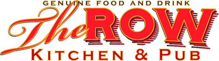 GENUINE FOOD AND DRINK THE ROW KITCHEN & PUB logo