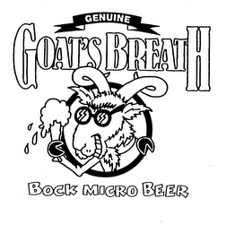 GENUINE GOAT'S BREATH BOCK MICRO BEER logo