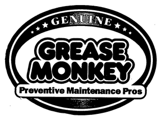 GENUINE GREASE MONKEY PREVENTIVE MAINTENANCE PROS logo