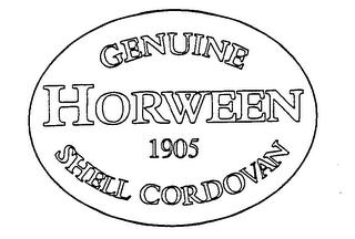 GENUINE HORWEEN SHELL CORDOVAN 1905 logo