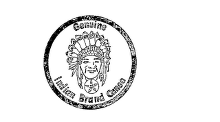 GENUINE INDIAN BRAND CANOE logo