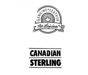 GENUINE LEATHER THE ORIGINAL CANADIAN STERLING logo