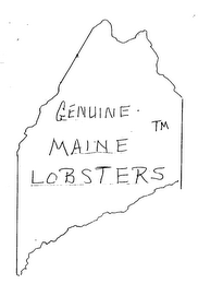 GENUINE MAINE LOBSTERS logo