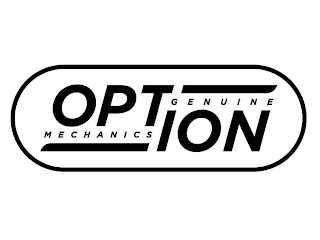 GENUINE OPTION MECHANICS logo