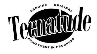 GENUINE ORIGINAL TEENATUDE ADJUSTMENT IN PROGRESS logo