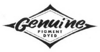 GENUINE PIGMENT DYED logo