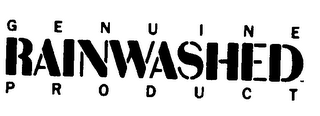 GENUINE RAINWASHED PRODUCT logo