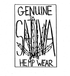 GENUINE SATIVA HEMP WEAR logo