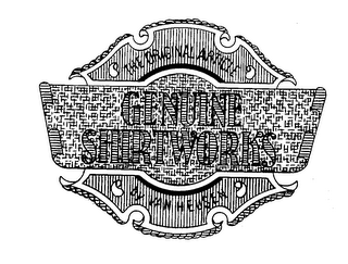 GENUINE SHIRTWORKS THE ORIGNAL ARTICLE BY VAN HEUSEN logo