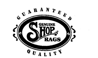 GENUINE SHOP RAGS GUARANTEED QUALITY logo