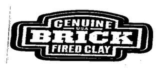 GENUINE, USA, BRICK, FIRED CLAY