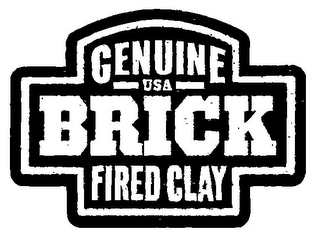 GENUINE USA BRICK FIRED CLAY logo