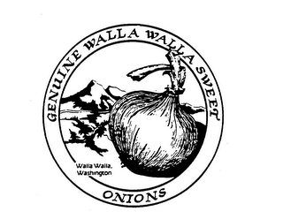 GENUINE WALLA WALLA SWEET ONIONS WALLA WALLA, WASHINGTON logo