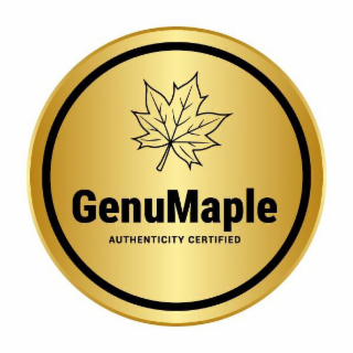 GENUMAPLE AUTHENTICITY CERTIFIED logo