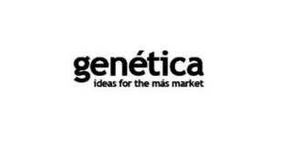 GENÉTICA IDEAS FOR THE MÁS MARKET logo