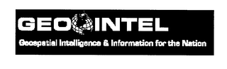 GEO INTEL GEOSPATIAL INTELLIGENCE & INFORMATION FOR THE NATION logo