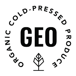 GEO ORGANIC COLD-PRESSED PRODUCE logo