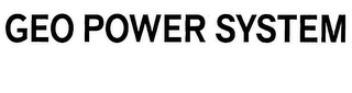 GEO POWER SYSTEM logo