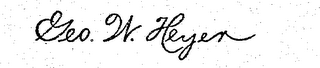 GEO. W. HEYEN logo