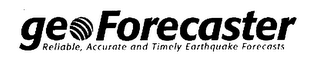 GEOFORECASTER RELIABLE, ACCURATE AND TIMELY EARTHQUAKE FORECASTS logo