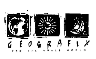 GEOGRAFIX FOR THE WHOLE WORLD logo
