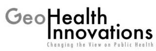 GEOHEALTH INNOVATIONS CHANGING THE VIEW ON PUBLIC HEALTH logo
