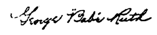 GEORGE "BABE" RUTH logo