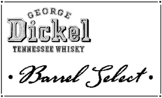 GEORGE DICKEL TENNESSEE WHISKY · BARRELSELECT · logo