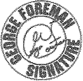 GEORGE FOREMAN SIGNATURE logo