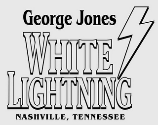 GEORGE JONES WHITE LIGHTNING NASHVILLE, TENNESSEE logo