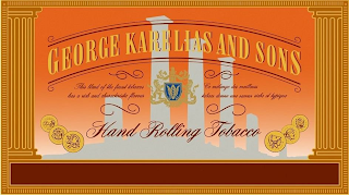 GEORGE KARELIAS AND SONS HAND ROLLING TOBACCO THIS BLEND OF THE FINEST TOBACCOS HAS A RICH AND CHARACTERISTIC FLAVOUR CE MELANGE DES MEILLEURS TABACS DONNE UNE SAVEUR RICHE ET TYPIQUE logo