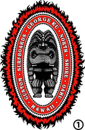 GEORGE KU CUSTOM SURFBOARDS NORTH SHORE OAHU HAWAII logo