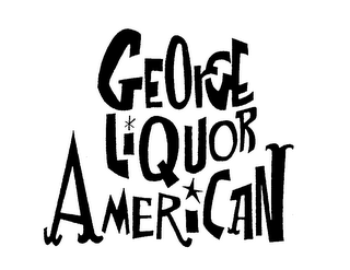 GEORGE LIQUOR AMERICAN logo