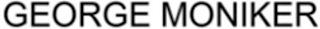 GEORGE MONIKER logo