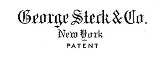 GEORGE STECK & CO. NEW YORK PATENT logo